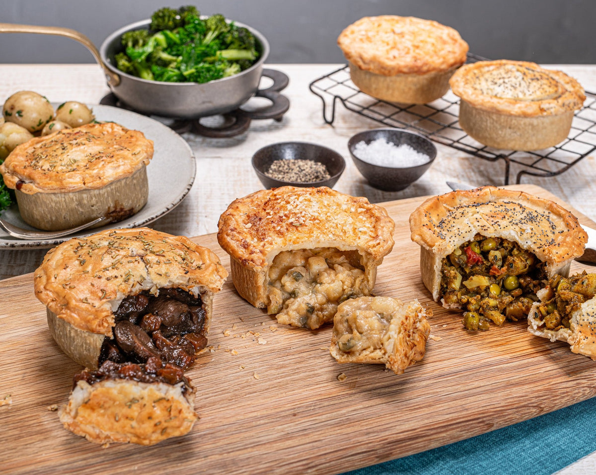 Mixed Vegetarian Selection (Pack of 6 x 250g) Yorkshire Handmade Pies