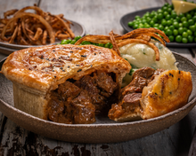 Load image into Gallery viewer, Limited Edition Yorkshire Steak, Filey Bay Whisky & Peppercorn Sauce Pies (Box of 6 x 250g)