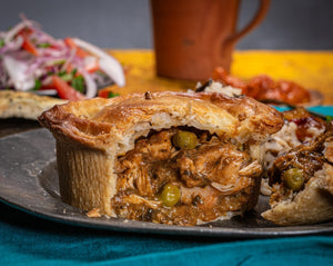 Chicken Saag and Bombay Potato Pie