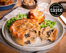 Load image into Gallery viewer, *NEW* Yorkshire Free Range Chicken &amp; Mushroom Pie (Box of 6 x 250g)

