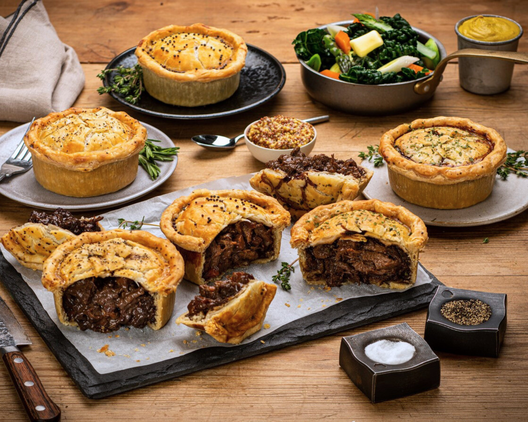 *NEW & UPDATED* Heritage Breed Beef Pies Mixed Selection (Box of 6 x 250g)