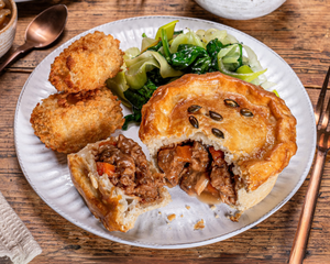 Slow Braised Yorkshire Pork, Ampleforth Abbey Cider & Chorizo Pie (Box of 6 x 250g)