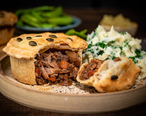 Outdoor Reared Pork, Black Garlic and Orchard Pie